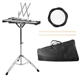 Mr.Power Glockenspiel Kit 32 Notes with Practice Pad, Mallets, Sticks and Bag