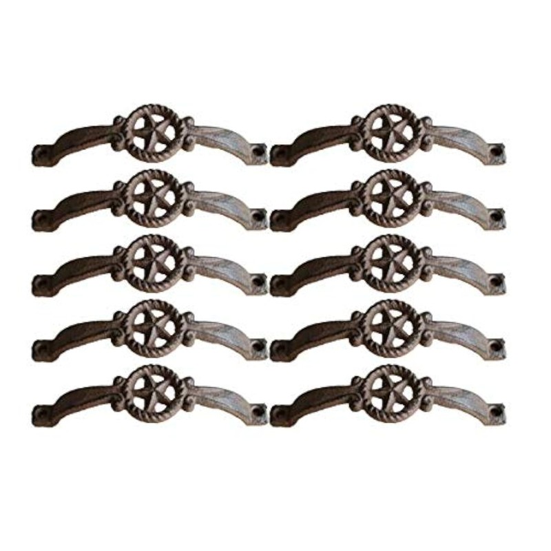 10 Cast Iron Drawer Pulls Texas Western Star Pulls