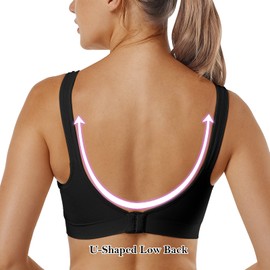 Vertvie Wireless Bras for Women Seamless Full Coverage Wirefree Sports Bra Plus Size Bralette for Sleeping Workout Everyday Wear(1 PC- Black,L)