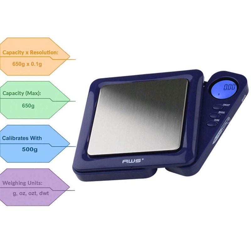 American Weigh Scales Blade Series Digital Precision Pocket Weight Scale,