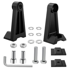 Nilight 2PCS Side-Mounted Brackets Universal Adjustable Mounting Brackets for LED Light Bar, 2 Years Warranty,Black