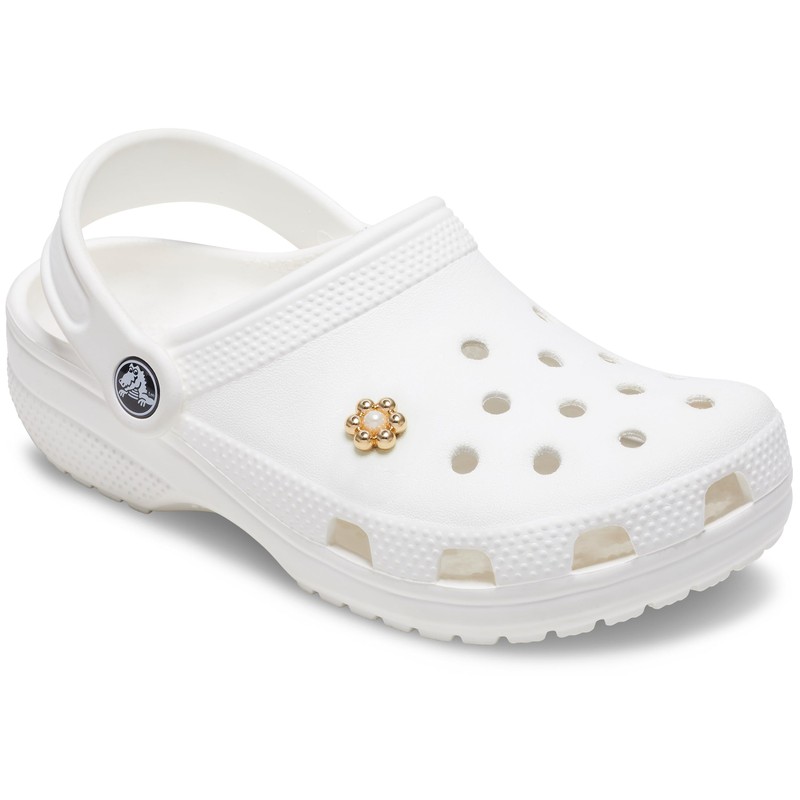 Crocs Gold and Pearl Tiny Flower, Jibbitz
