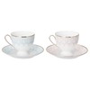 Narumi 97104-20861 Cup & Saucer Set, Aurora, Assorted, Blue &