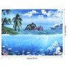 200x150cm Tapestry Scenery Summer Beach Sea View Background Tapestry Home