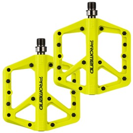Pedales de bicicleta de montaña - Pedales de plataforma de rodamiento DU de nailon duradero para MTB y BMX
