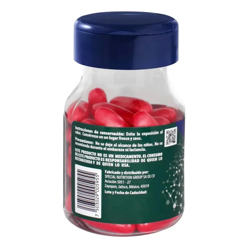 Ácido Glutámico, Vitamina B, Zinc, Omega 3, 30 Cápsulas De