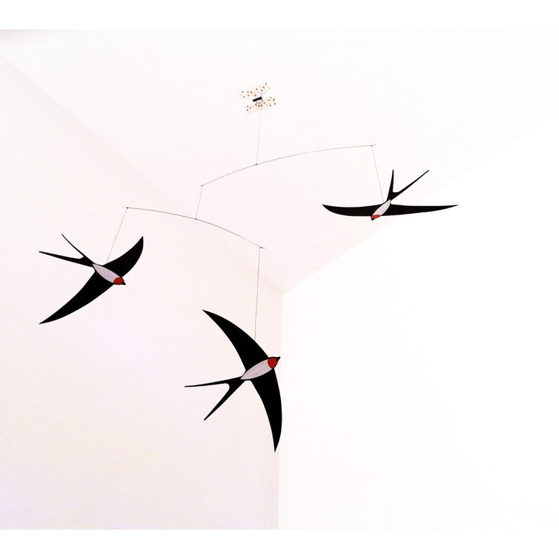 3 Swallow Hanging Mobile - 20 Inches - Premium-Grade Cardstock