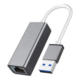 Adaptador USB Ethernet, Adaptador de Red USB 3.0 a Ethernet RJ45 LAN Gigabit 1000 Mbps con Adaptador USB para Macbook, LAN USB Compatible con, Mac OS, Windows 10/8/7, Linux