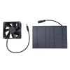 Solar Panel Fan Reduce Temperature Humidity IPX7 Waterproof Solar Powered