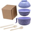 MIUVA Lamian Noodles Bowl Set, Microwave Safe Ramen Bowl Set,