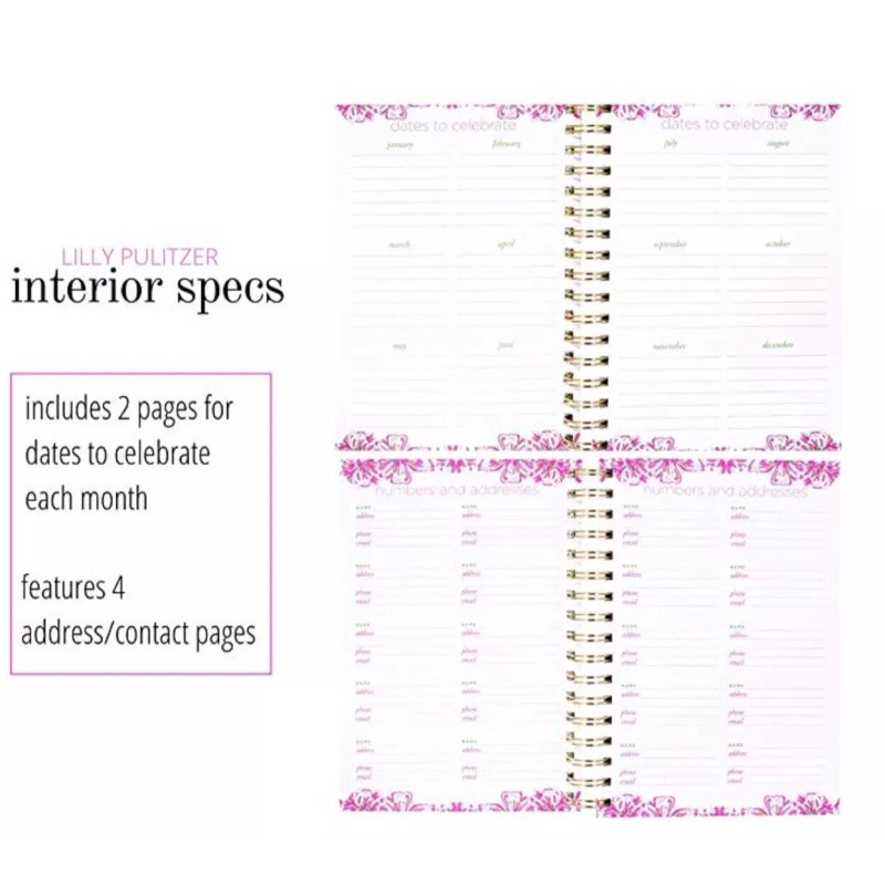 Lilly Pulitzer 2020 LILLY PULITZER 17 Month Agenda Planner Calendar
