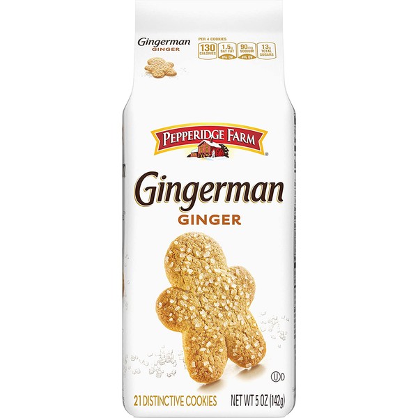Pepperidge Farm Gingerman Cookies, 5 oz. Bag