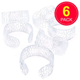 Baker Ross EK4986 Crystal Mosaic Bangles (Pack of 6), Perfect for Children to Decorate and Wear, Ideal for Home, School and Craft Groups, Assorted