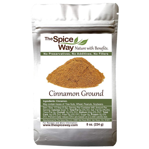 The Spice Way Cinnamon Ground - | 8 oz | a pure powder