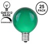 Novelty Lights 25 Pack G40 Outdoor Globe Replacement Bulbs, Green,