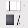 3 Folds Lighted Vanity Makeup Mirror LED Light Table Mirror