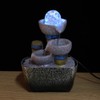 Mini Unique Shape Simulation Desktop Fountain Waterfall Table Ornament for