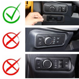 RAZPOY Headlight Switch Button Cover Trim for 2021-2025 Ford Bronco Accessories Orange