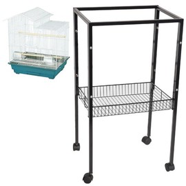 ES4 Metal Stand for All ES1814 Cages 18"W x 14"D x 32 3/8"H bird cages toy toys parakeet parrot parakeet budgie (WHITE)