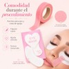 Lecute Set Profesional Aplicacion Extensiones de Pestañas Caja Organizadora Parches