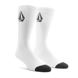 Volcom Men Full Stone Socks - White, Size 3P