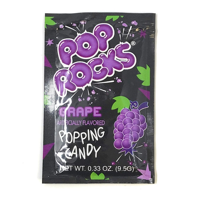 Pop Rocks Candy Variety 20 Pack 4 Flavor Assortment Strawberry,
