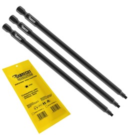 3 x SabreCut AFSC157SQ2_3 157mm SQ2 Autofeed Collated Drywall Screwdriver Gun Bits Single Ended Square No.2 Heavy Duty Compatible with Makita BFR550 6843 DFR550