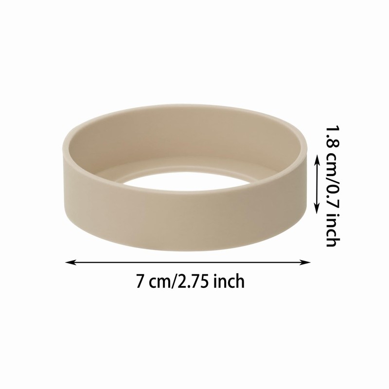 ONLYKXY 3pcs 7cm Silicon Protective Cup Mat Sleeve Heat-Resistant Bottle