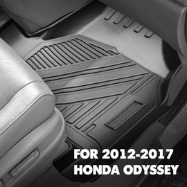 [Shvgen] Cargo Liner Compatible for Honda Odyssey 2012 2013 2014 2015 2016 2017 Custom Fit Trunk Liner Mini Passenger Van All Weather Use Heavy Duty Trunk Accessories(Fit 7/8 Seater Model)