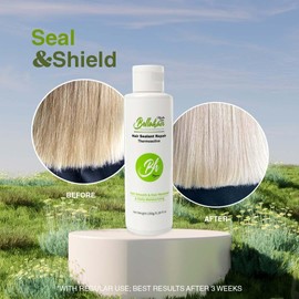 Heat Protectant Sealant for Hair – Natural Thermal Protection, Anti-Frizz Moisturizer & Heat Shield for Curly Hair, Women & Men | Best Hair Care & Frizz Control Sealant