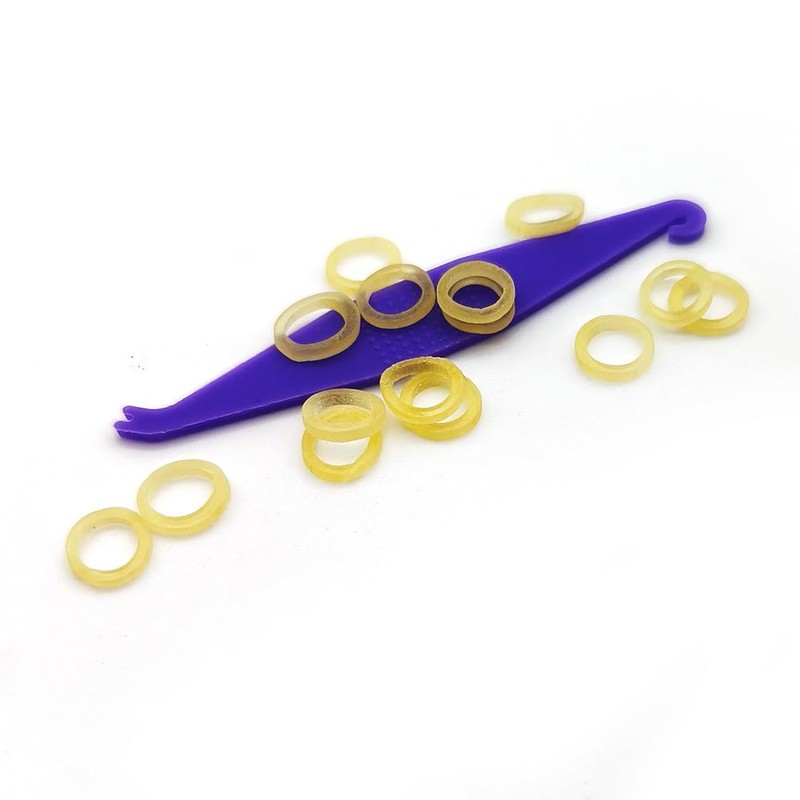 SNAWOP Orthodontic Elastic Rubber Band 3/16" Natrual 100PCS Medium 3.5