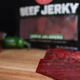 Renner Corner Jerky's Maple Jalapeno Beef Jerky (2.5oz) - 100% Natural, Handcrafted Premium Beef, Made in South Dakota, No Additives/Chemicals, Cured in Smokehouse, Never Processed