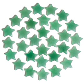 DUQGUHO 20 Pcs Green Aventurine Crystals Star Natural Healing Crystal Set Polished Stone Protection Sacred Meditation Energy Reiki Balancing Fathers Day Crystal Gifts for Women Men