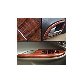 Moyishi Wood Grain Vinyl Sticker Decal Roll Car Interior Home Office Furniture DIY Film Wrap 30cmx100cm (Rose Wood)