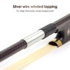 Kmise Z4700 Braided Carbon Fiber Violin Bow 4/4 Pro Violin