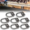 1/2" Heavy Duty Weld-On Forged D Ring with Welding Clips,