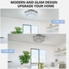 HongnuoFc 12 Inch Crystal Chandelier LED Ceiling Light 2 Tier