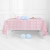 CVFRTT 2 Pieces Plaid Tablecloths, Table Decorations, Waterproof Plastic Tablecloths,