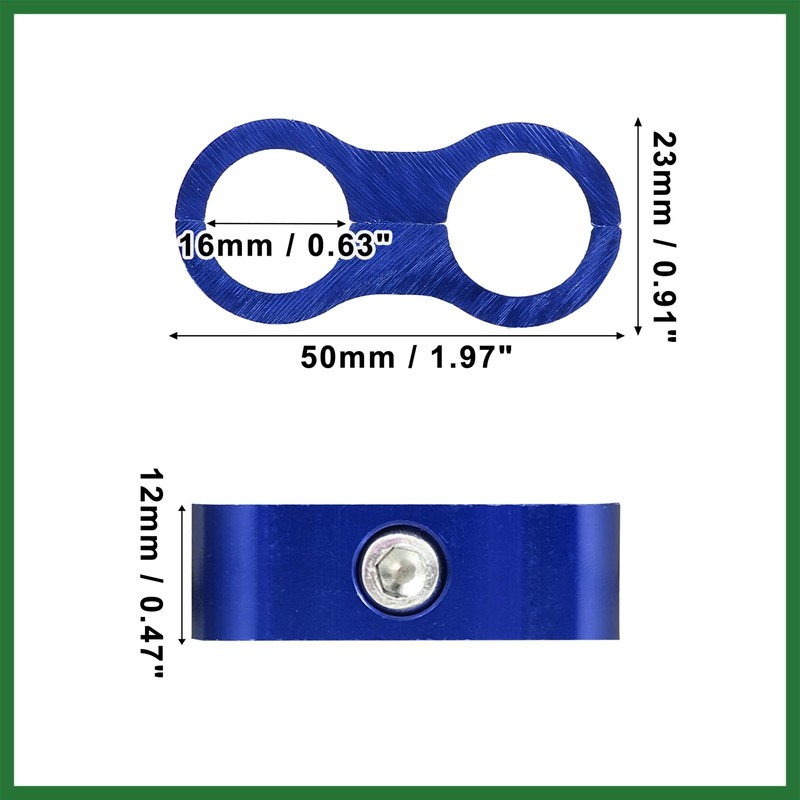 Motoforti AN8 Car Auto Hose Separator Clamp Fuel Line Connector
