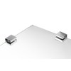Mount-It! Glass Corner Shower Shelf for Bathroom, Wall Mounted with