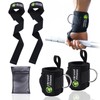 Weightlifting Wrist Wraps with D-Ring for Cable Machines, Lifting Straps