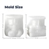 2Pcs Octopus Skull Candle Mold, Halloween Tentacle Silicone Molds for