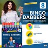 SOL 8pk Bingo Dabbers, Assorted Colour Pack, Fast-Drying Ink, Easy-Grip