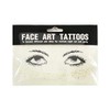 AKOAK 1 Pack Disposable Face Tattoo Waterproof Sticker Gold Personality