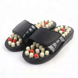 발바닥 지압 마사지 실내화 족저 자극 피로 회복 거실 미끄럼 방지 [L] Foot Reflexology Massage Slippers Indoor Foot Pressure Relief Fatigue Recovery Non-Slip [L]