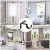 4Pcs Bracket Hang Curtain Rod Holders Single Hook Right Into