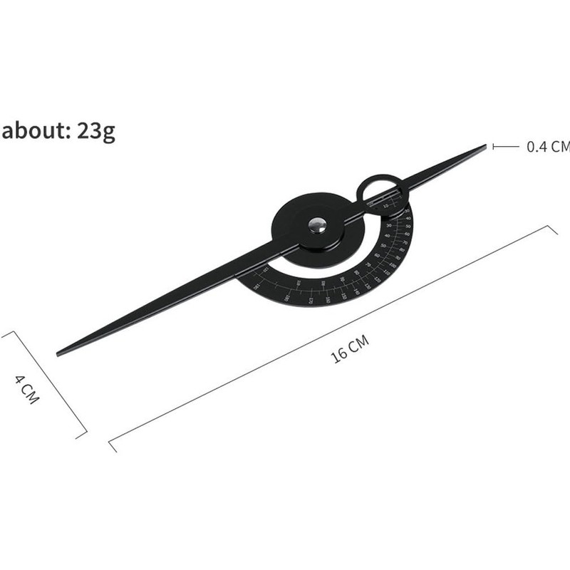 HOTWE Eyebrow Golden Ratio Caliper, Eyebrow Marking Ruler, Double Scale