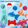 MRSOHRET Dog Squeak Toys for Aggressive Chewers, Crinkle Puppy Chew