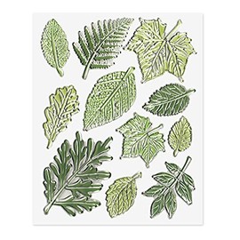 Multiple Green Leaves Silicone Rubber Clear Stamps for Card Making Decoration DIY Scrapbooking Embossing Album Decoration Craft