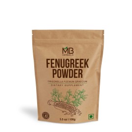 MB Herbals Fenugreek Seeds Powder 3.5 oz | 100 Gram | Organically Grown...